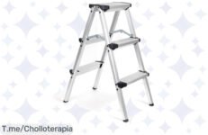 Descubre la escalera plegable más resistente del mercado, diseñada para facilitarte la vida Aprovecha este ofertón y transforma tu hogar hoy mismo, ¡compra ya antes de que se acabe!