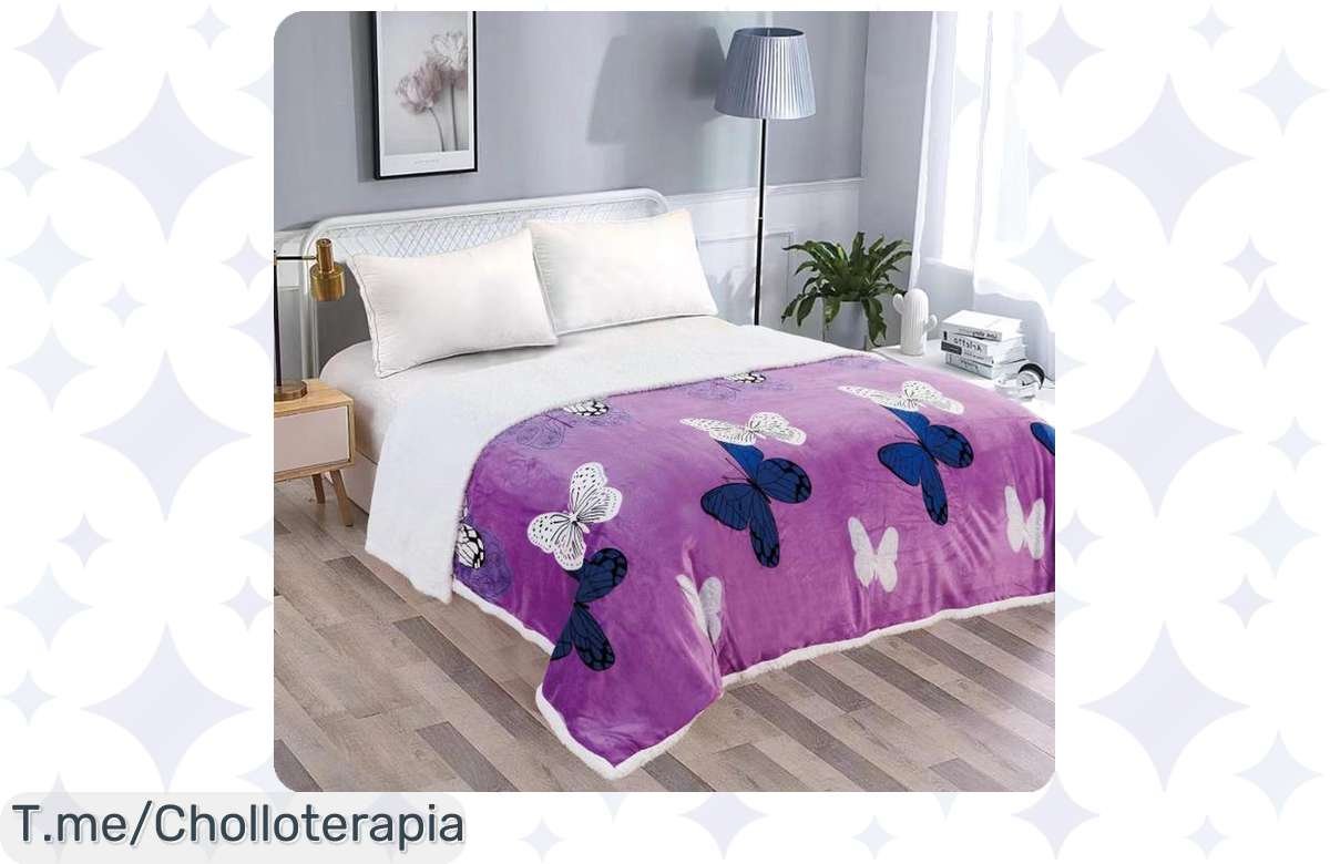 Descubre la increíble Manta de Borreguito Sherpa: ¡abrigo y comodidad en un super chollo reversible! No te pierdas esta oferta limitada, compra ya antes que se agote.