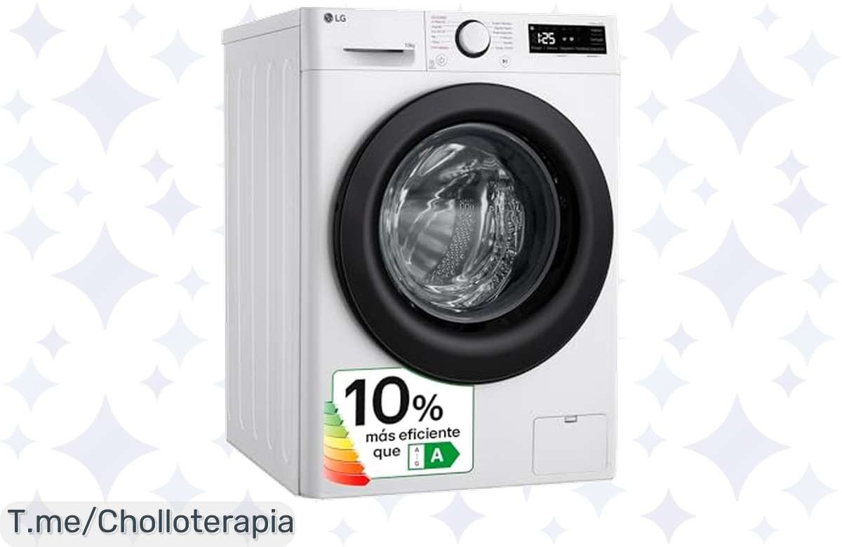 Descubre la lavadora inteligente LG F4WR5010A6W: Lavar rápido y cuidar tus prendas con inteligencia artificial a un precio loco. ¡No dejes pasar este ofertón antes que se acabe!