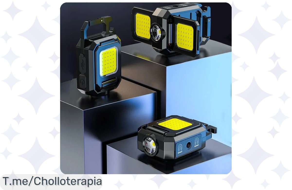 Descubre la luz de trabajo portátil XPE, super chollo impermeable y recargable que ilumina todo a 1000LM ¡aprovecha este ofertón antes de que se agoten!