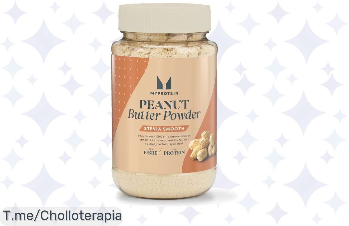 Descubre la mantequilla de cacahuete en polvo, un super chollo que da sabor a tus días sin engordar. ¡Aprovecha este ofertón y haz tu pedido ya antes que se acabe!