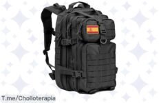 Descubre la mochila táctica militar de 50L, resistente al agua y perfecta para aventuras ¡Apresúrate a conseguir este ofertón antes de que se agote!