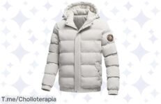 Descubre la parka gruesa con capucha que arrasa este invierno a un precio loco, mantente caliente y estiloso; ¡aprovecha este ofertón antes de que se agote!