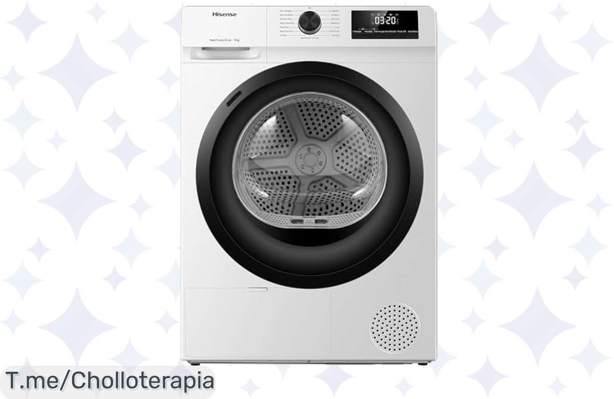 Descubre la secadora Hisense DHQE800BW2 a un precio loco, seca tu ropa en 30 minutos y sin arrugas. ¡No dejes pasar este ofertón único, compra ya antes que se acabe!