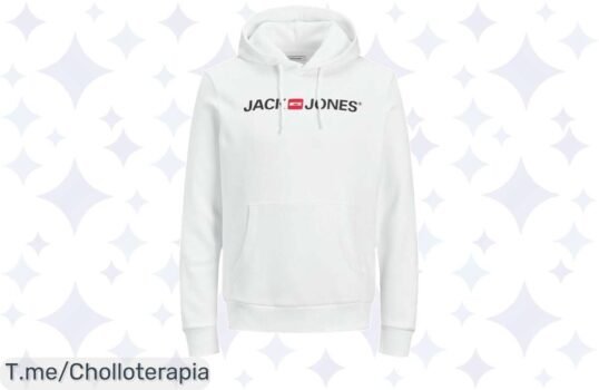 Descubre la sudadera Jack & Jones: un super chollo que combina estilo y comodidad Siente el lujo de lo suave en tu piel ¡Compra ahora antes de que se agote!