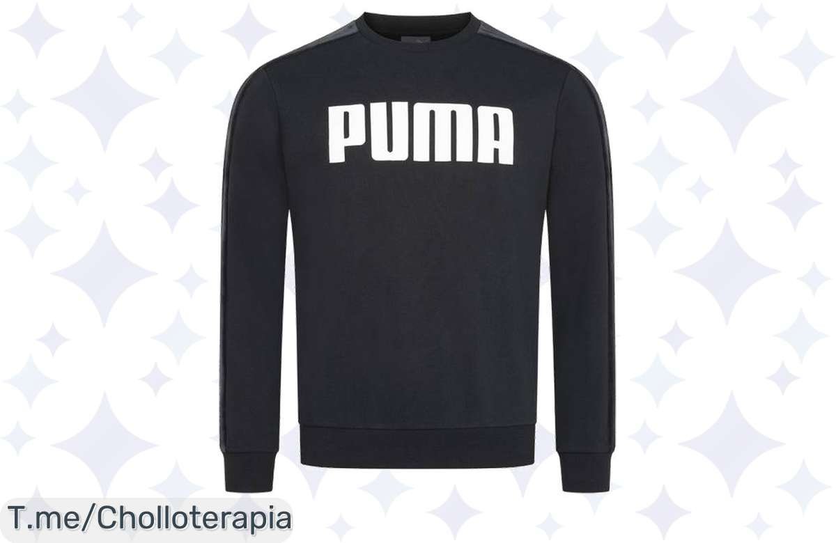Descubre la sudadera PUMA Crew, un ofertón con diseño moderno y comodidad inigualable. ¡Hazla tuya ahora antes de que se agote esta oportunidad única!