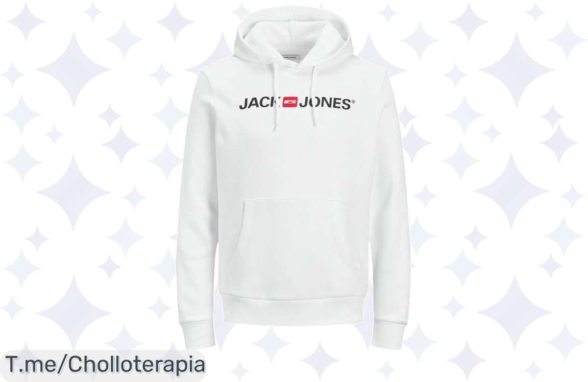 Descubre la sudadera con capucha Jack & Jones: un super chollo suave y cálido que te hará lucir increíble. ¡Apresúrate, esta oferta nunca vista es por tiempo limitado!