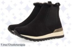 Descubre las Gioseppo Zapatillas Botín Niña, un super chollo negro con pelo bicolor que hará brillar a tu pequeña ¡Aprovecha este ofertón antes de que se acabe!