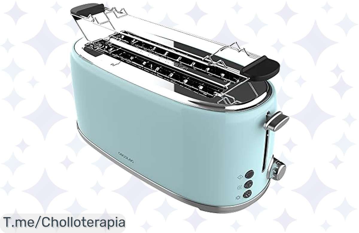 Despierta con la increíble Tostadora Cecotec de 4 Rebanadas: diseño retro y 6 niveles de tostado a un precio loco. ¡Aprovecha este ofertón antes de que se agote!