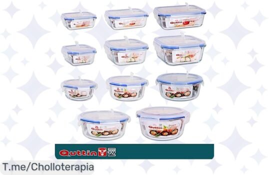 Despierta tu cocina con el super chollo de tarros de cristal Quttin, sin BPA y a un precio loco ¡No te pierdas este ofertón único! Compra ya antes de que se agoten