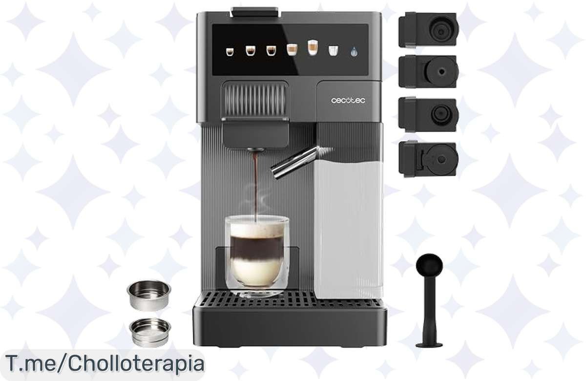 Despierta tu pasión por el café con la cafetera Cecotec FreeStyle Latte: 6 tipos de café y tecnología de 20 bares a un precio loco. ¡Aprovecha este super chollo antes que se agote!