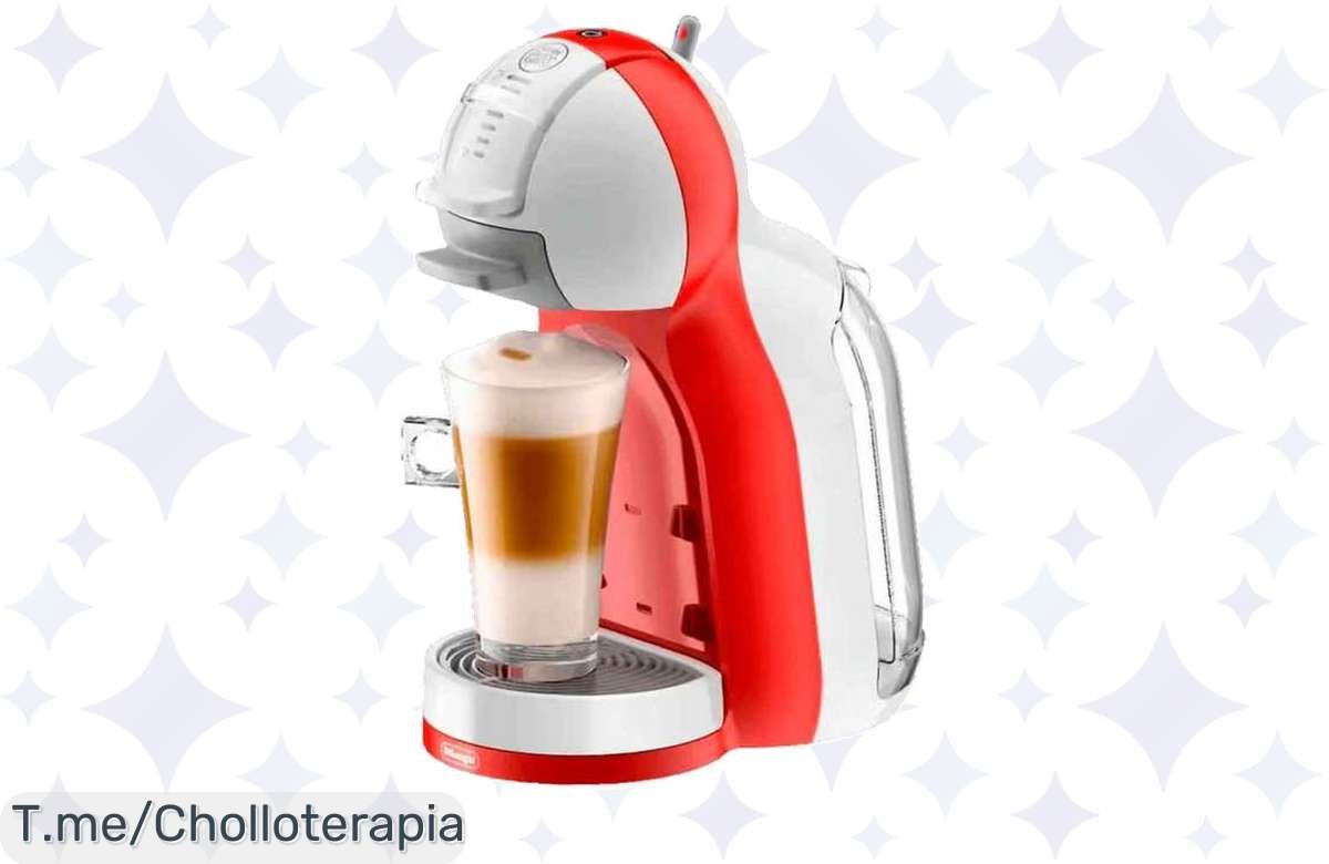Despierta tus mañanas con la Delonghi MINI ME Roja y Blanca, ¡un super chollo que transforma cada café en un festín! Aprovecha este ofertón antes de que se agote.