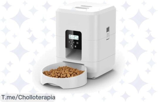 Disfruta de la comida siempre fresca para tu mascota con nuestro dispensador automático de 2L, ¡aprovecha el ofertón y dale lo mejor a tus peluditos antes que se acabe!