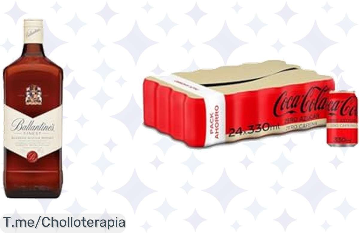Disfruta del ofertón del año: Pack Ballantine’s Finest Whisky y CocaCola Zero a un precio loco. Sabor y frescura sin calorías. ¡Compra ya antes de que se agote!