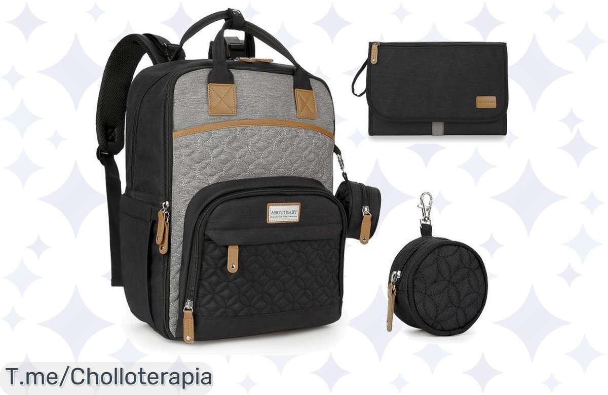 El bolso de mamá que lo tiene todo es un ofertón nunca visto con gran capacidad y estilo unisex, ¡compra ya antes de que se agote este super chollo!