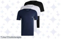 Eleva tu estilo con la BOSS TShirt RN 3P Classic, un super chollo que no puedes dejar escapar ¡Aprovecha este ofertón limitado y compra ahora para lucir genial!