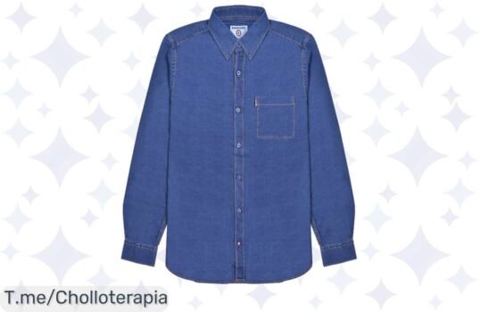 Eleva tu estilo con la Lambretta Denim Hombre Camisa de manga larga, un super chollo único que no puedes dejar pasar ¡Compra ahora y aprovecha esta oferta limitada!