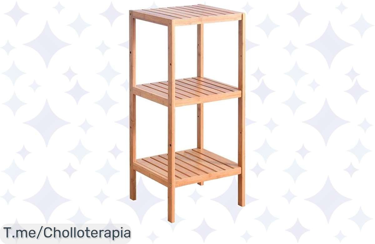 Estantería Rejilla Bambú de 3 Niveles, el ofertón que transforma tu hogar y luce tus plantas. ¡No te pierdas este precio loco, solo por tiempo limitado!