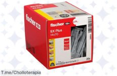 Fischer SX Plus: ¡Aprovecha este ofertón y consigue 20 anclajes de nylon que sujetan como un campeón! Mejora tu hogar con esta ganga antes de que se agote