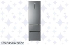 Frigorífico Combi Haier 3D 60 a precio loco: 371 l de espacio y tecnología No Frost para frescura eterna ¡No dejes pasar esta oferta única y compra ya!