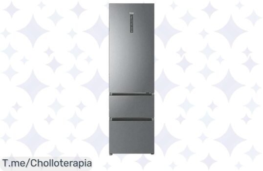 Frigorífico Combi Haier 3D 60 a precio loco: 371 l de espacio y tecnología No Frost para frescura eterna ¡No dejes pasar esta oferta única y compra ya!