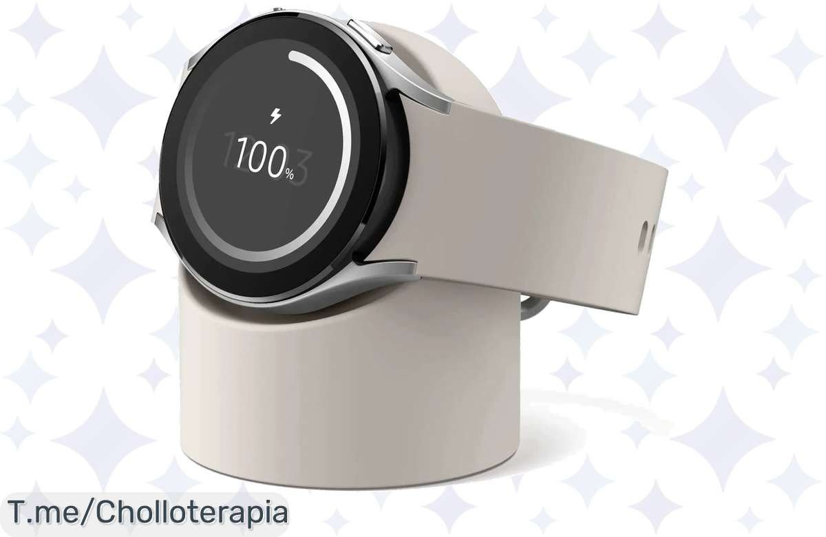 Gran chollo en cargador de silicona para tu Samsung Galaxy Watch, ¡aprovecha el ofertón y cuida tu reloj con un precio loco antes de que se agoten! Compra ya y no te quedes sin él.