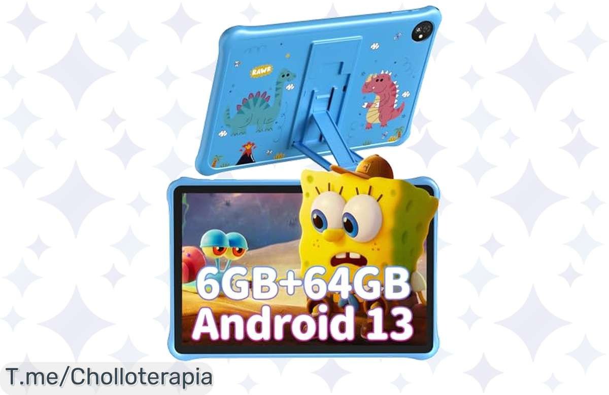 Gran oportunidad: Blackview Tab 30 Kids Tablet de 10 pulgadas con WiFi 6 y Android 13 a precio loco, ¡educación segura para tus peques! Apresúrate, es un ofertón limitado.