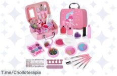 Haz brillar la sonrisa de tu pequeña con el Conjunto de Maquillaje Infantil Unicornio: ¡un super chollo para despertar su creatividad! Oferta limitada, compra ahora y no te lo pierdas