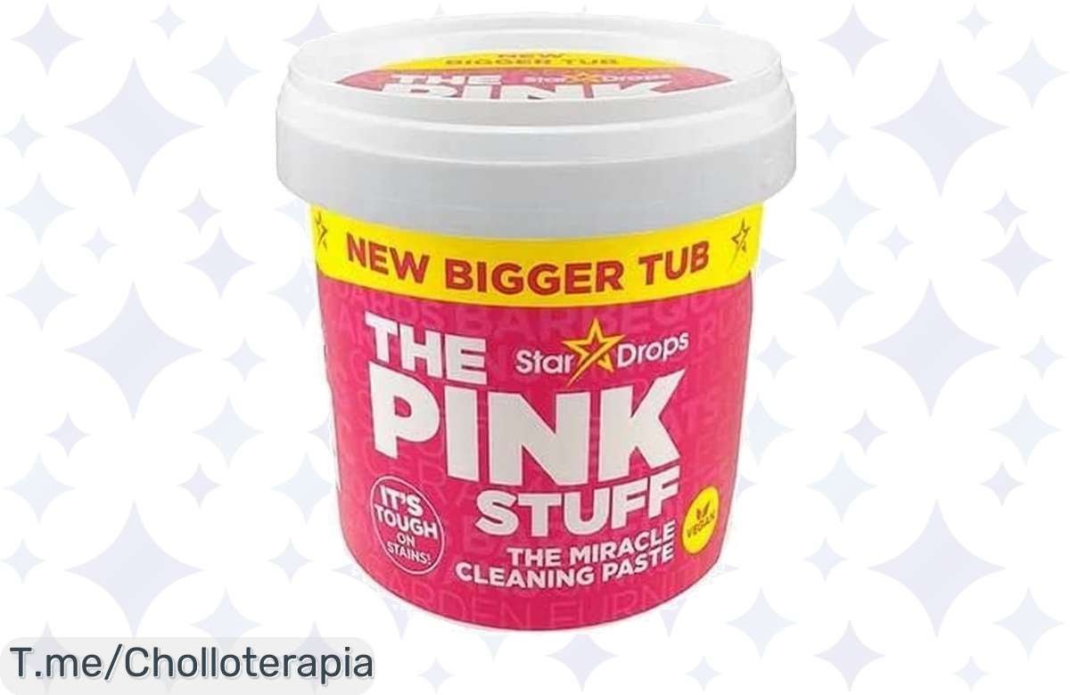 Haz brillar tu hogar con The Pink Stuff, el limpiador milagroso que elimina manchas de sartenes a cristales. ¡No te quedes sin él! Oferta limitada y precio loco ya disponible.