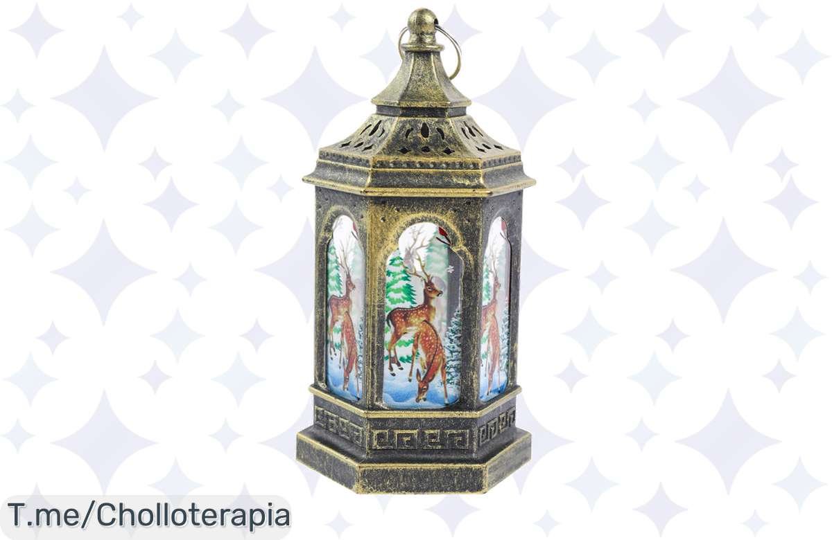 Haz brillar tu hogar con la linterna navideña que todos desean, ¡un ofertón único para iluminar tus fiestas! Aprovecha este chollo antes de que se agote y sorprende a tus invitados.