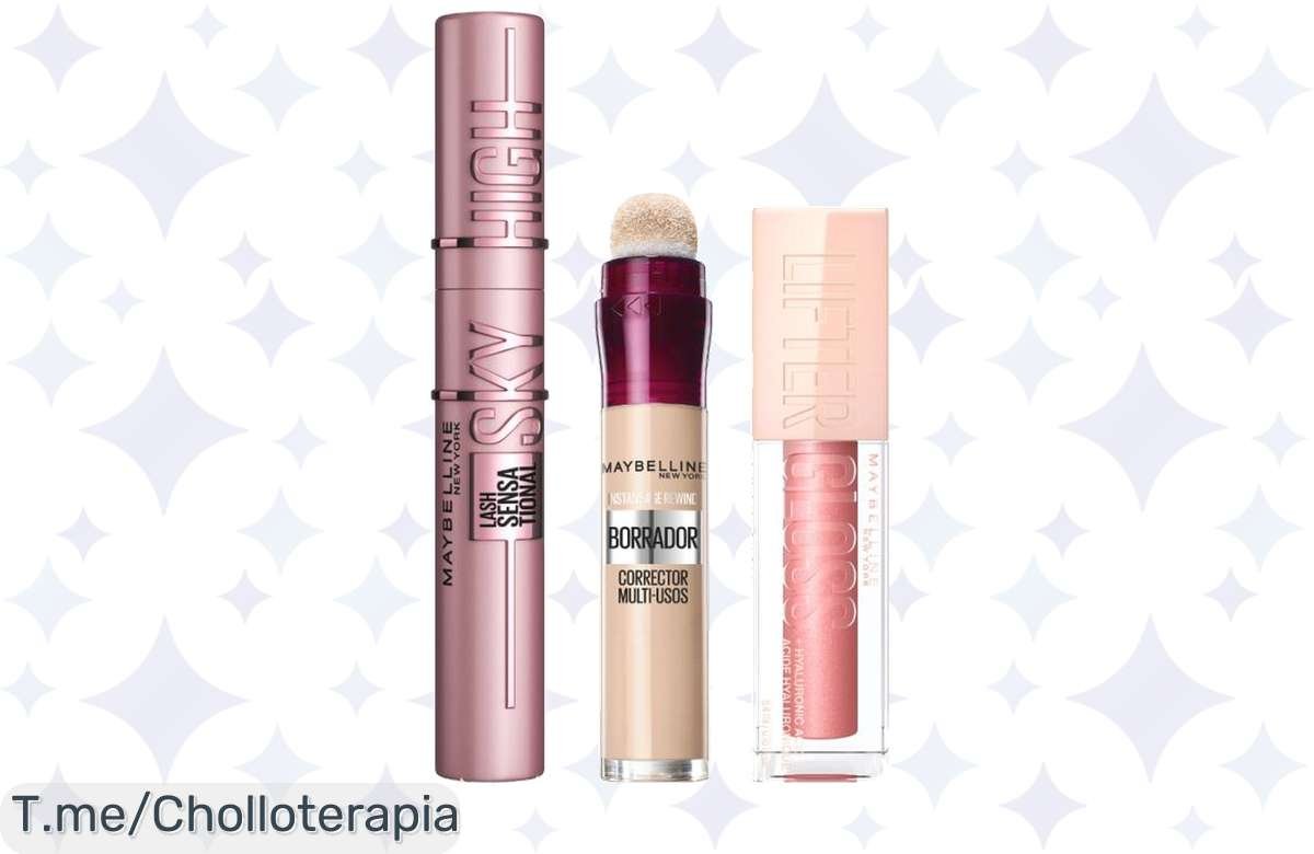 Haz que tu belleza brille con el pack de maquillaje irresistible: máscara Sky High, borrador Light y labial Lifter Gloss a un precio loco. ¡Aprovecha esta oferta limitada ya!