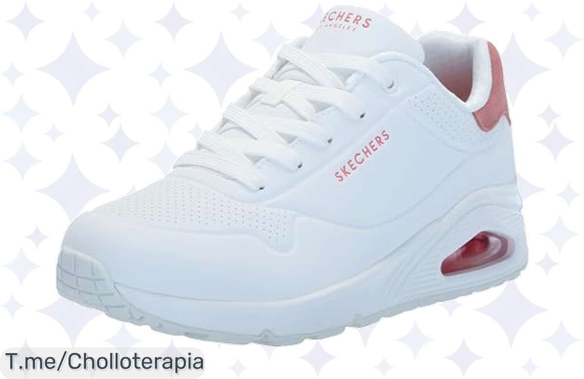 Haz que tus pies sonrían con Skechers Uno, comodidad viscoelástica y pisada ligera a precio loco. ¡No te quedes sin el super chollo, compra ya antes de que se agoten!