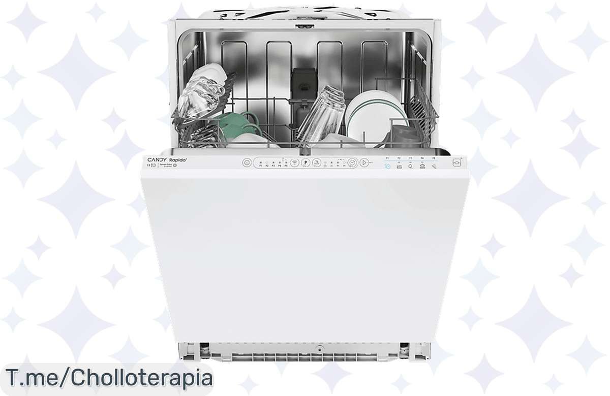 Haz tu vida más fácil con el Lavavajillas Integrable Candy Rapidó, un super chollo que ahorra tiempo y esfuerzo. ¡Aprovecha este ofertón único antes de que se acabe!