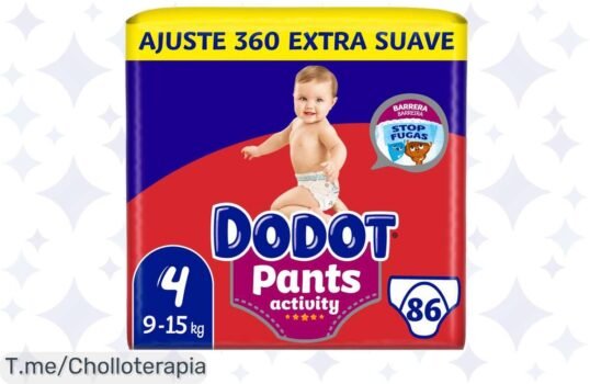 Hazte con Dodot Pants Activity a un precio loco y brinda comodidad y protección a tu bebé; ¡stock limitado, no dejes pasar este ofertón, compra ya!