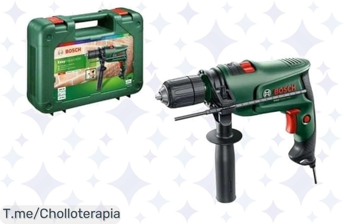 Hazte con el Bosch Taladro Percutor EasyImpact 600 a un precio loco, ligero y fácil de usar para convertirte en un experto del hogar. ¡Aprovecha este ofertón antes que se agote!