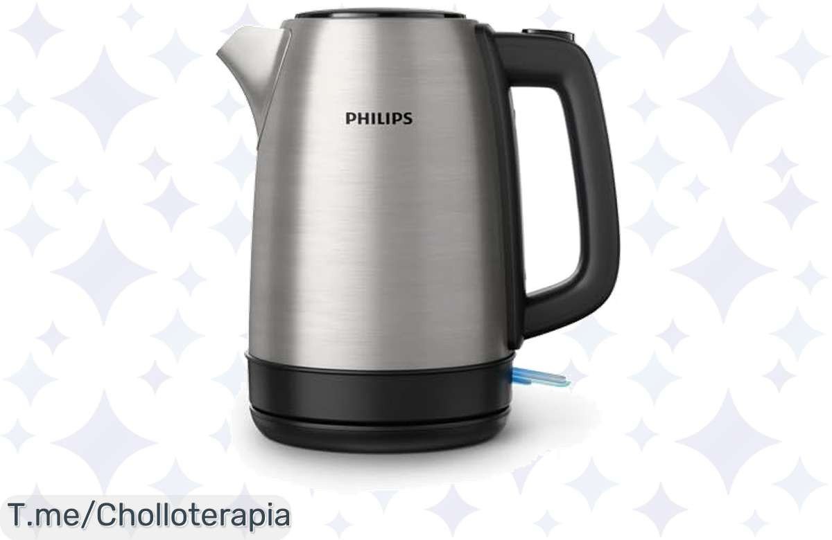 Hervidor Philips 1.7L a precio loco: elegante, duradero y rápido para tus tazas de té. Aprovecha este ofertón único antes que se agote, ¡actúa ya!