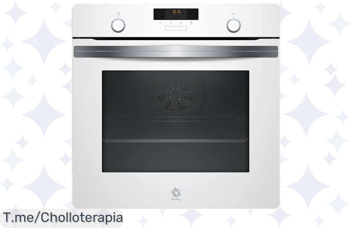 Horno Balay 60 cm a precio loco con limpieza Aqualisis y recetas automáticas, la cocina fácil que necesitas. ¡No dejes pasar este ofertón y compra ya antes de que se agote!