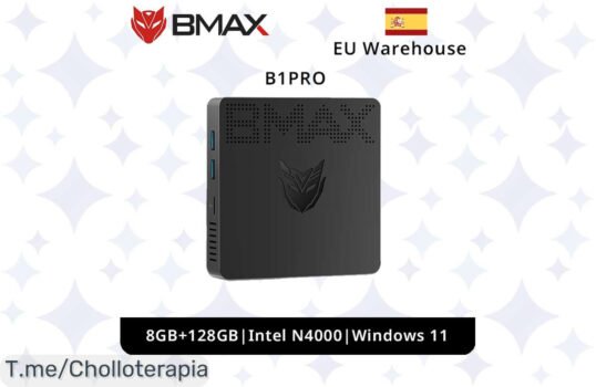 Impulsa tu vida digital con el BMAX Mini PC B1PRO: 8GB RAM a un precio loco, ¡super chollo que no se repetirá! Usa tu cupón y llévate este ofertón antes de que desaparezca