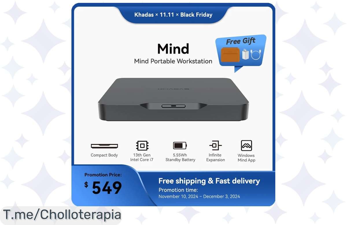 Khadas Mind Mini PC con Intel Core i7 y 32 GB de RAM a un precio loco: ¡aprovecha este super chollo antes de que se agote! Usa tu cupón y mejora tu rendimiento.