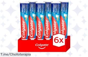 Llévate el Pack de 6 Pasta de Dientes Colgate Maximum Caries Protection a un precio loco y asegura sonrisas radiantes, ¡solo quedan pocas unidades! Actúa ya y protege tu sonrisa