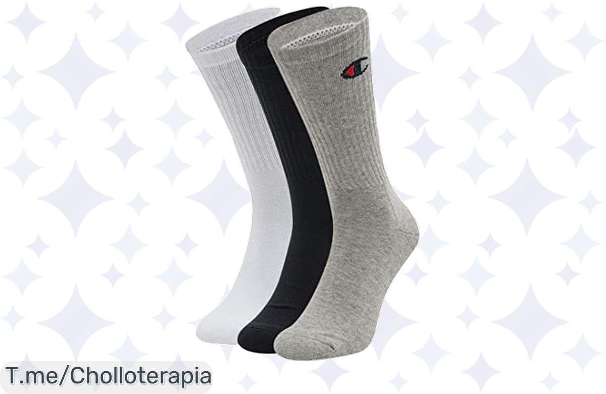 Llévate los calcetines Champion Core 3PP Crew a un precio loco: comodidad total y estilo único que no puedes dejar pasar, ¡compra ya antes de que se agoten!