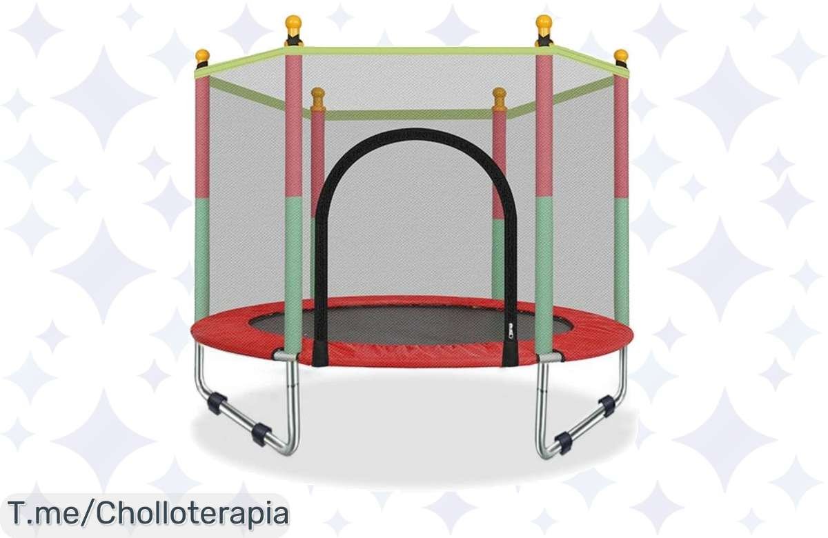 Metro a metro de diversión con el trampolín ALLINLIFE para niños, super chollo en seguridad y juego; ¡aprovecha este ofertón limitado antes de que se agote!