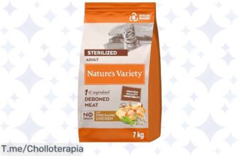 Mima a tu gato con el ofertón de Nature's Variety, comida sin cereales que mejora su piel y pelaje ¡No te pierdas este precio loco, actúa ya antes que se acabe!