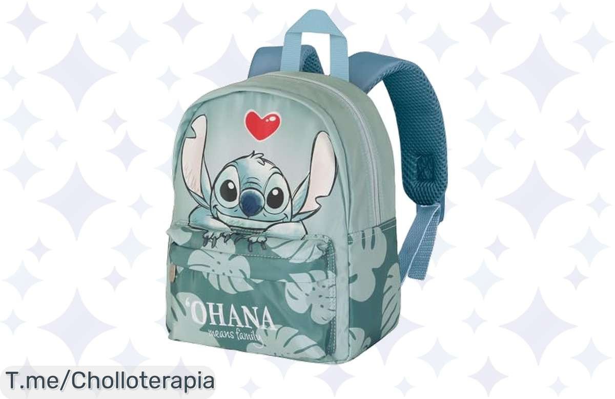 Mochila Disney Lilo y Stitch a un precio loco: ligera, cómoda y con acceso rápido para aventuras sin sudor. ¡Compra ya antes de que se agoten este ofertón!