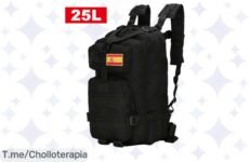 Mochila militar impermeable 25-50L con descuento brutal: vive tus aventuras sin insectos y siente la libertad ¡Aprovecha este ofertón único antes de que se acabe!