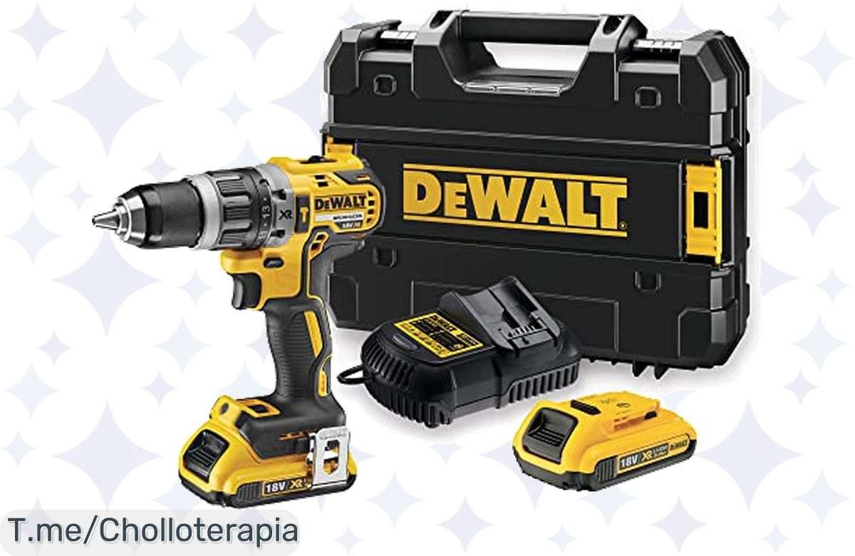 No dejes pasar este ofertón: Taladro percutor DEWALT DCD796D2QW con motor Brushless y 70Nm ¡la herramienta que transformará tus proyectos! Compra ya antes de que se agote.