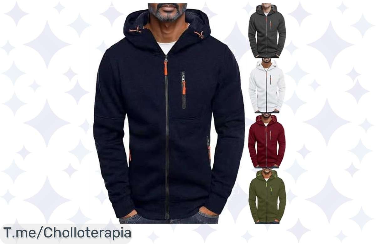 ¡No te pierdas esta oferta única! Sudadera con capucha para hombre a precio loco, cómoda y deportiva. Aprovecha el descuento brutal solo por tiempo limitado. ¡Compra ya!