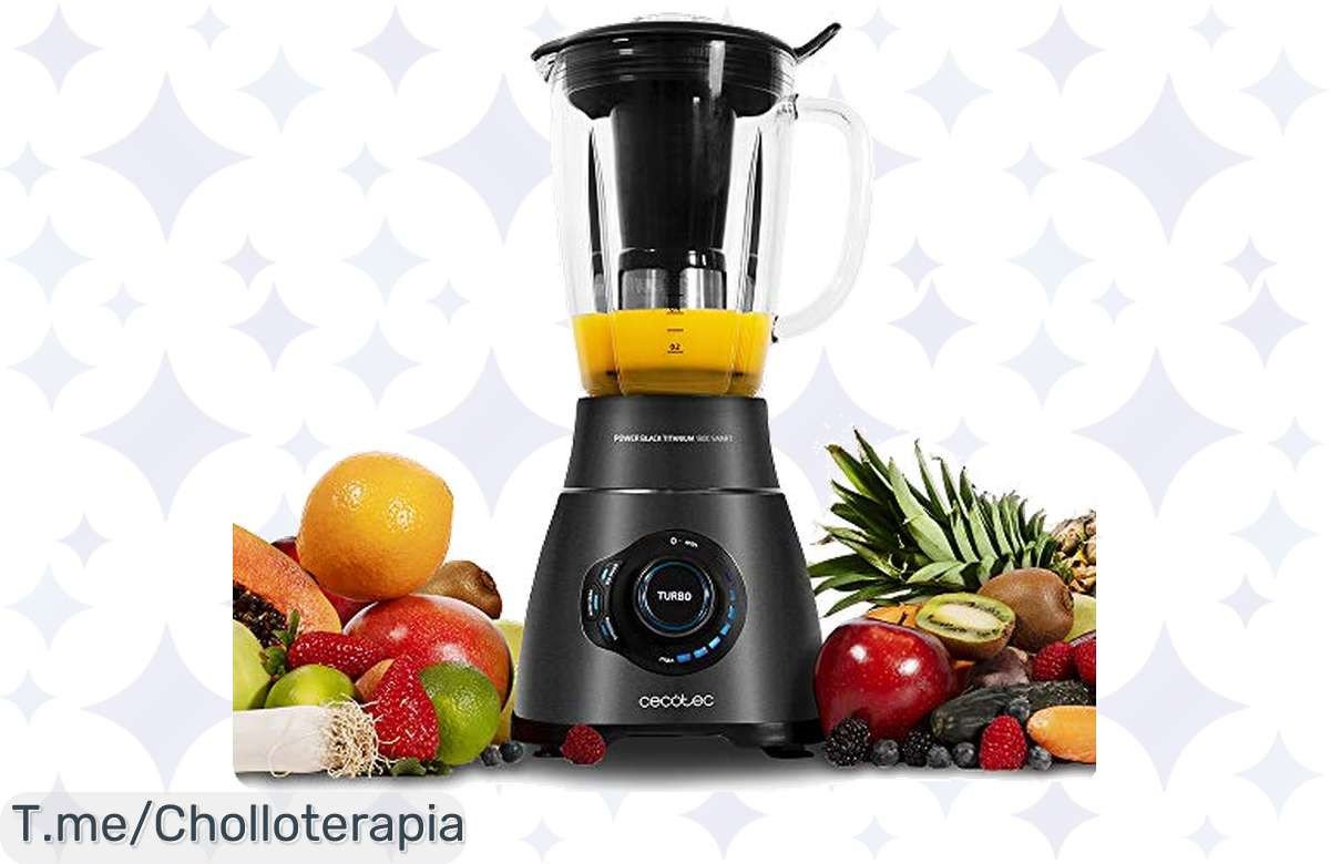 Potencia brutal en tu cocina con la Cecotec Batidora Power Black Titanium 2500MAX a precio loco, ¡disfruta de smoothies perfectos y limpieza fácil! Aprovecha esta oferta limitada ya.