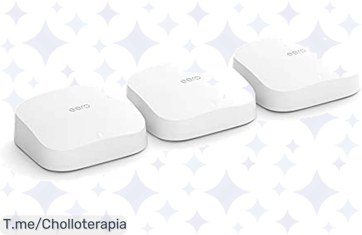 Potencia tu hogar con el eero Pro 6: WiFi 6 que cubre hasta 560 m² y ofrece velocidades increíbles. No dejes pasar este ofertón exclusivo, ¡compra ya antes de que se agote!