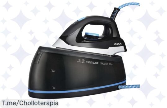 Potencia tu planchado con el Centro Jocca: suela cerámica ultradeslizante, 2400W y un chollo que no puedes dejar pasar ¡Compra ahora antes de que se agote!
